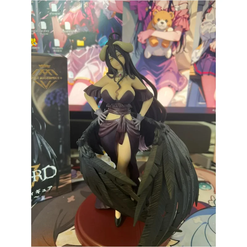 100%Original Taito Amp Albedo 22cm Anime Figure Overlord Black Dress Ver.Boxed Collection Model Toys Ornaments Gifts