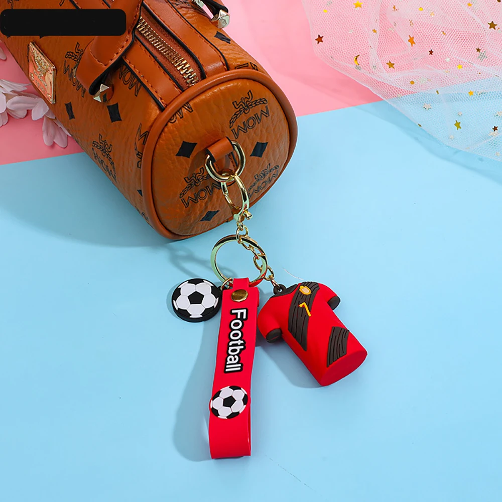 New Printed On Both Sides Jersey Shape Keychain Charms Sports Key Ring Basketball Fan Trinket Souvenir Accessories Gift