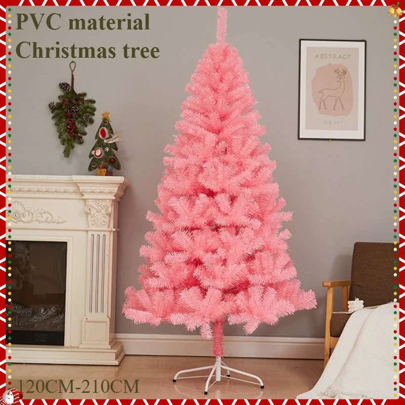 

Pink Christmas Tree Large PVC Encrypted Christmas Tree 1.2m-2.1m Indoor and Outdoor Family Christmas Atmosphere Decoration