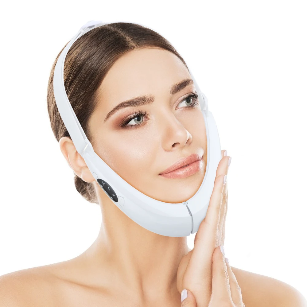 5 Modes Face Lifter V-Line Up Face Lifting Belt Face Slimming Vibration Massager LED Display Facial Beauty Instrument