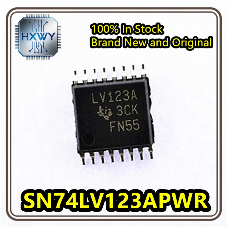 (30/100PCS) SN74LV123APWR LV123A TSSOP16 Dual-channel retrievable monostable multi-frequency oscillator, brand new, original
