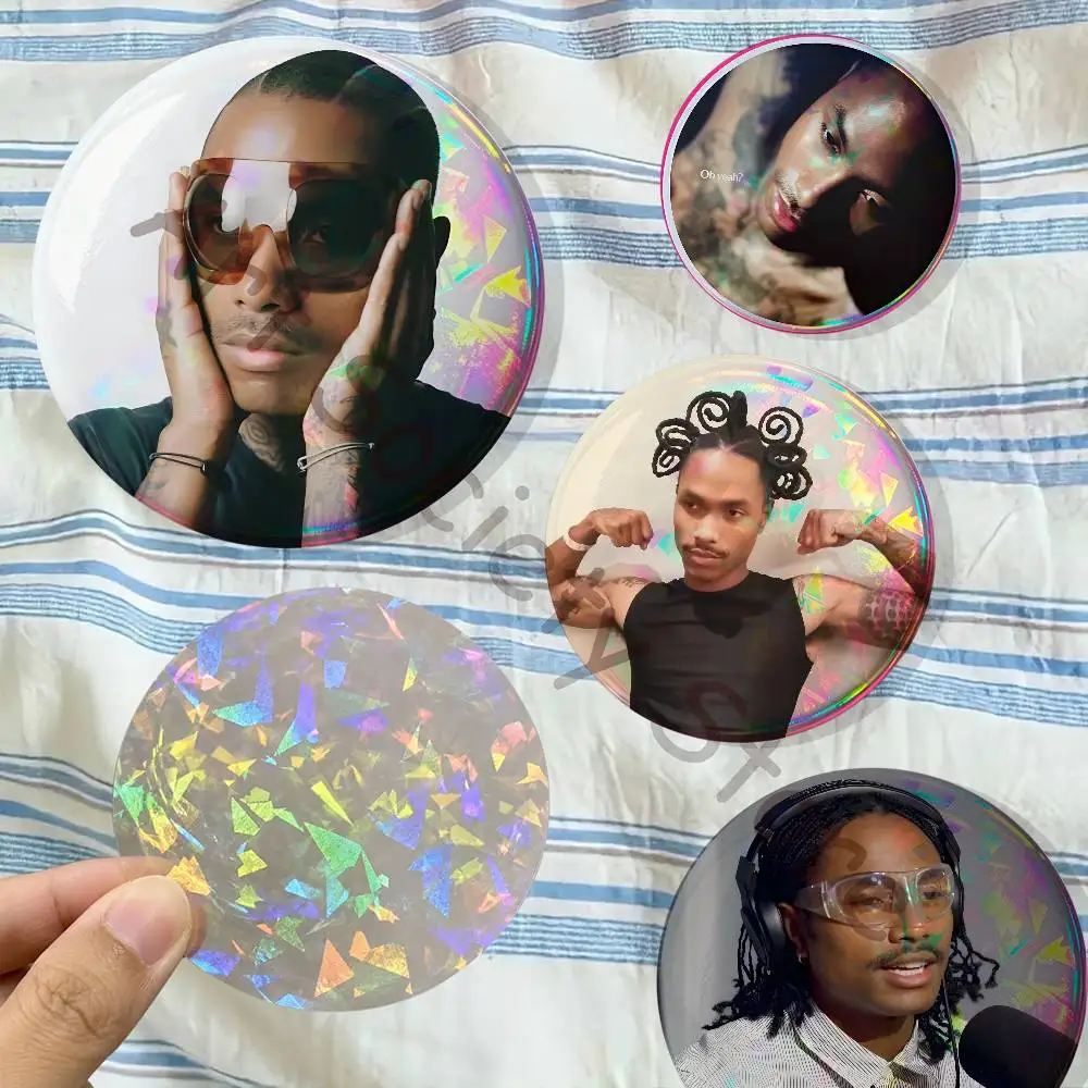 S-Steve Siner L-Lacy Badges Creative Tinplate Button Pins Brooch Creative Quotes Badge Clothes Backpack Jewelry Gift Fan