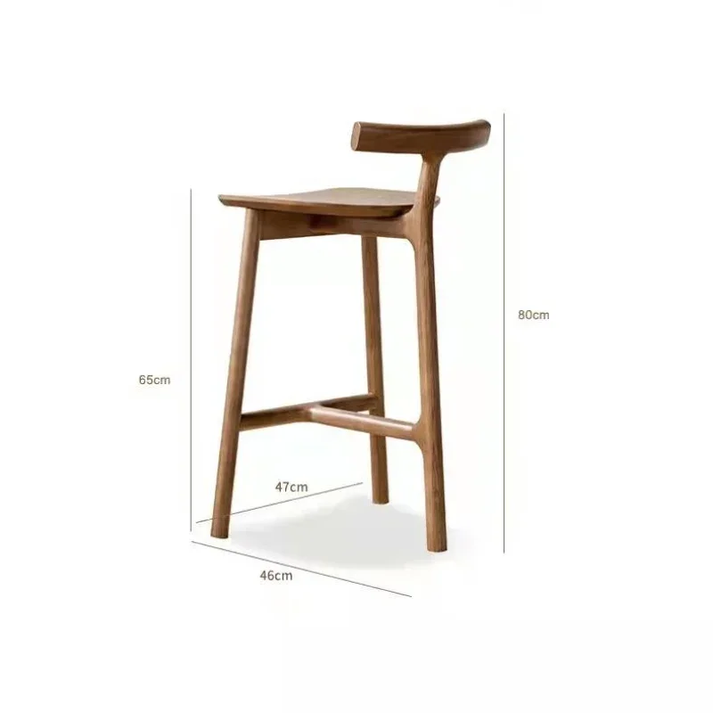 Барные стулья из массива дерева для планшетов, Скандинавский дизайн, высокие стулья для отдыха, современный минималистичный домашний барный стул, мебель