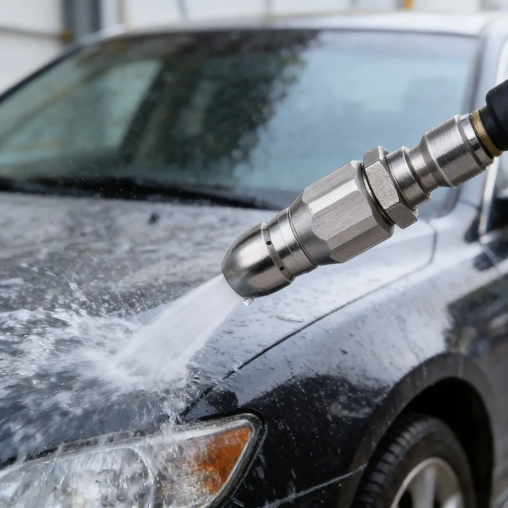 1/4 Inch For High Pressure Nozzle for Deep Plumbing Systems with Streamlined Shape and For High PSI Compatibility