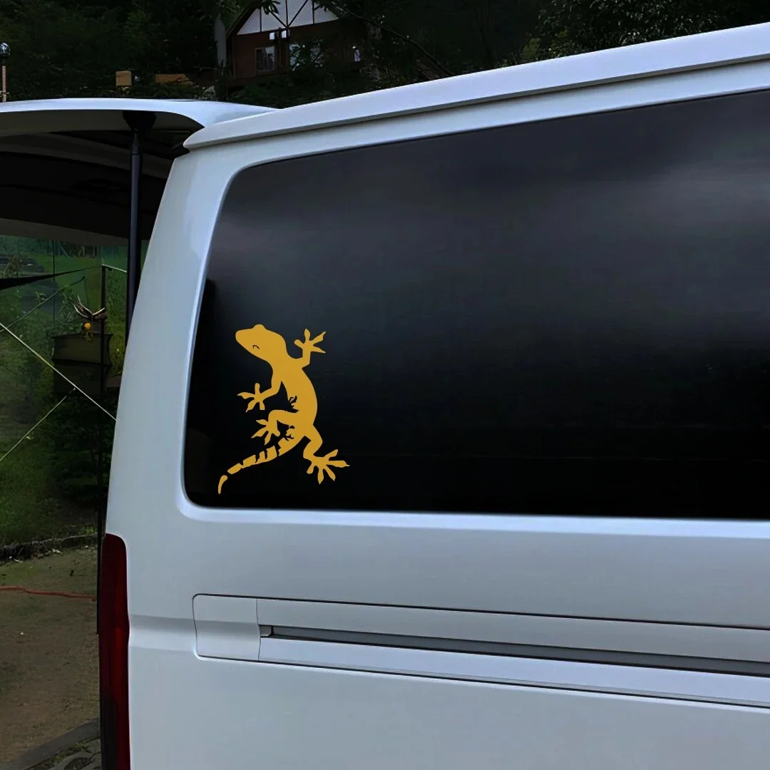 Gecko strolling car window glass sticker, off-road vehicle and motorcycle modified decorative waterproof body sticker