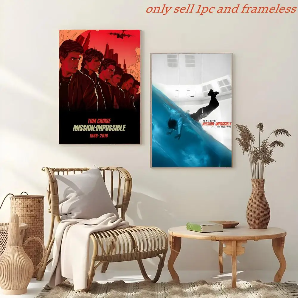 M-Mission Impossible The Final Reckoning Movie Poster Painting And Print Wall Art Picture For Home Room Decor Gifts