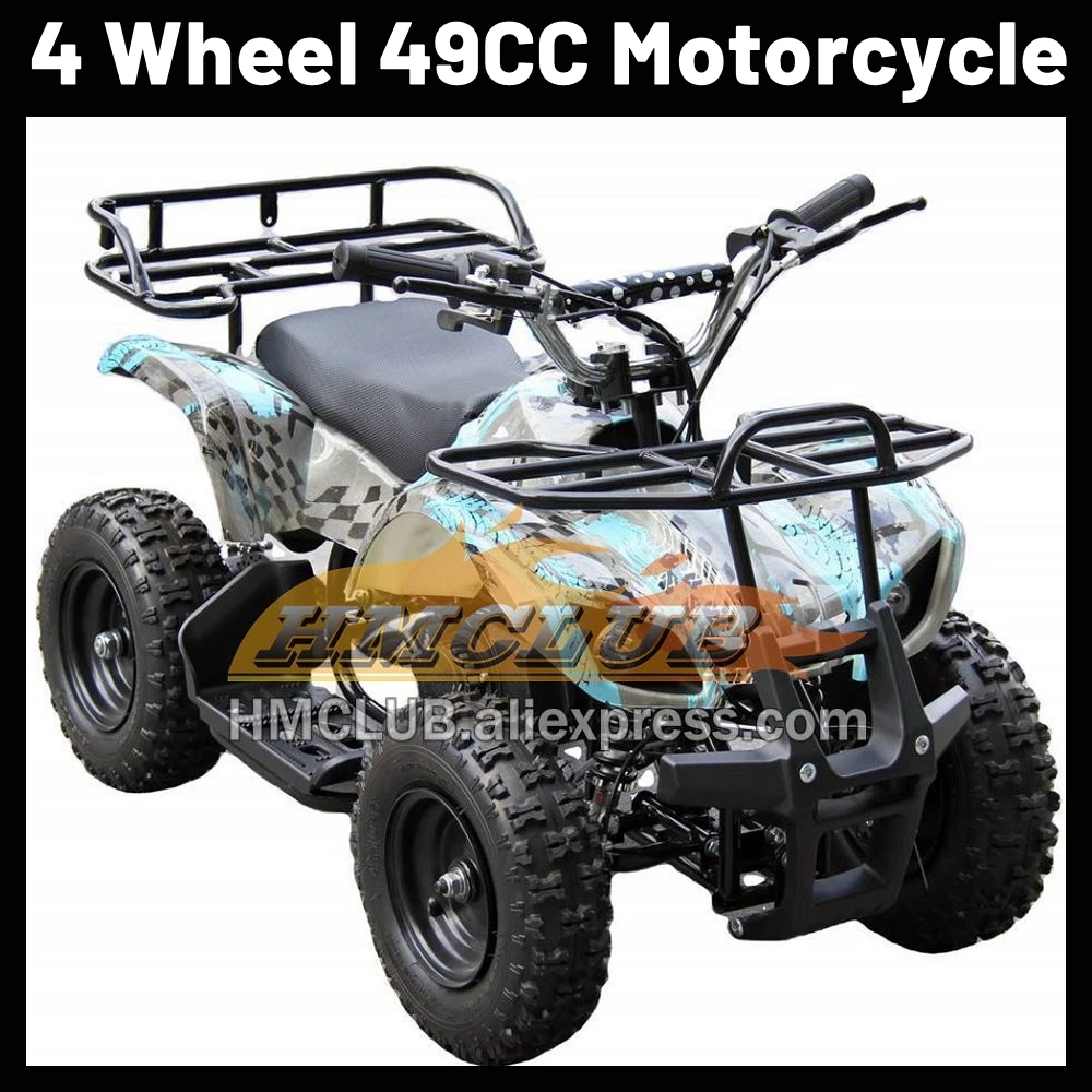 2024 49CC 50CC 2Stroke ATV Motorbikes MINI MOTO Miniature ATV/UTV Parts OFF-road Gasoline Motorcycle Racing Four Wheel Motorbike