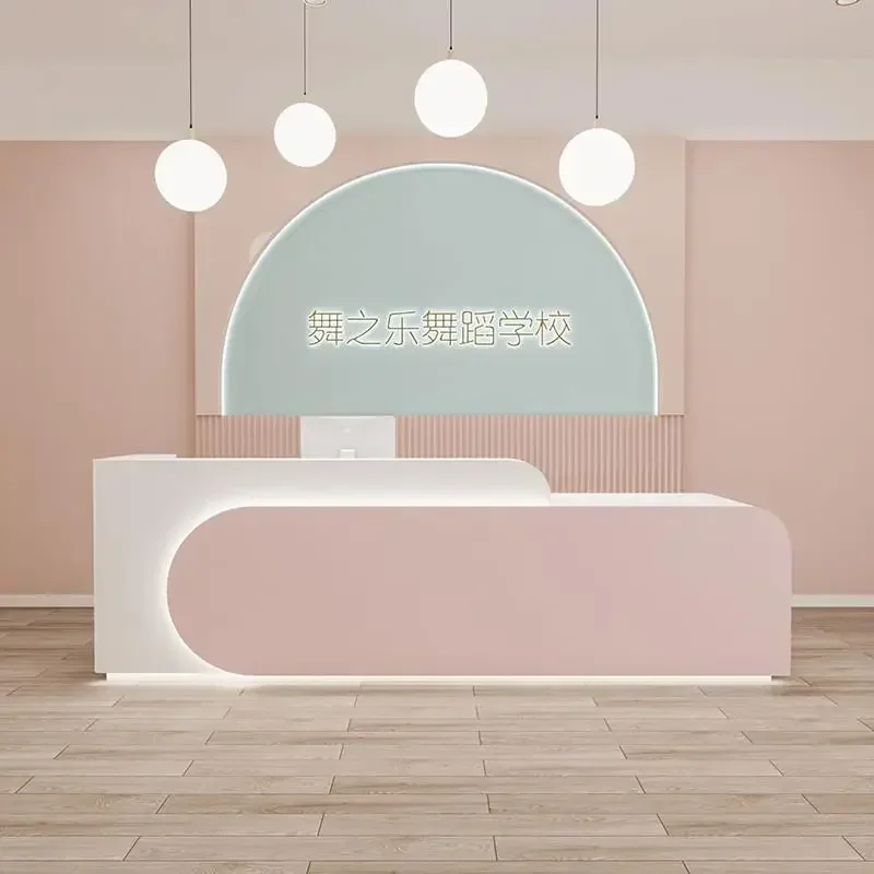 Cashier Counter Reception Desk Dance Training Children Clothing Store Mother And Baby Institution Studio Aesthetic Early Bar