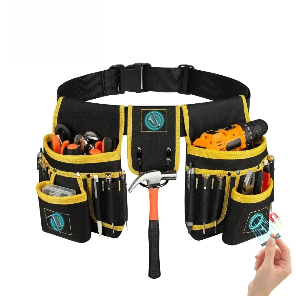 

Adjustable Pockets Tool Belts Detachable Work Pouch Bag Heavy Waist Apron Versatile Pouch Tool Belt Bag Utility Belt