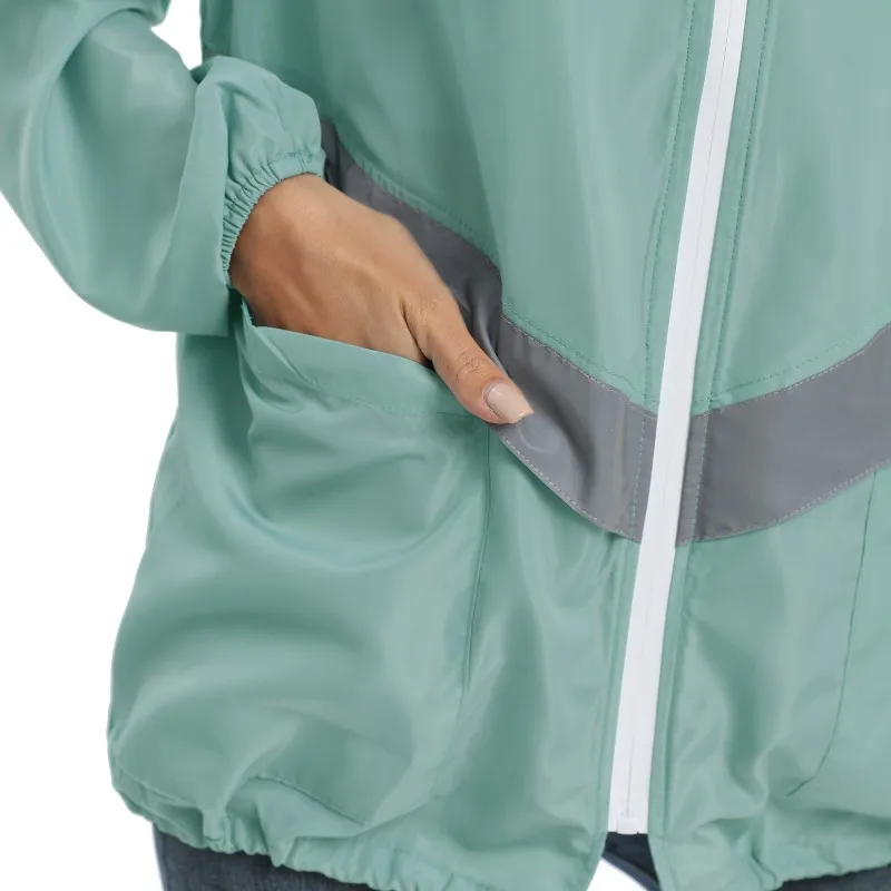 WOmen Autumn Winter Hooded Zipped Cardigan Sweatshirt Waterproof Female Solid Color Hoodie Women  Sport Long Sleeve Outerwear