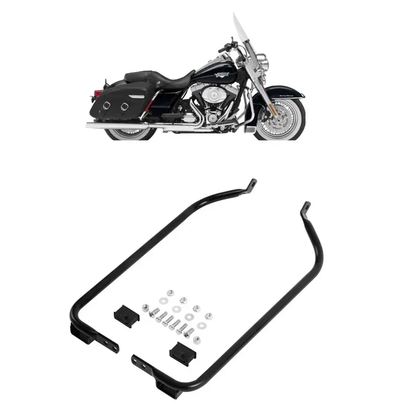

For Harley Touring Road King Street Electra Glide 1997-2008 Motorcycle Saddlebag Support Brackets Kits Accesorios moto