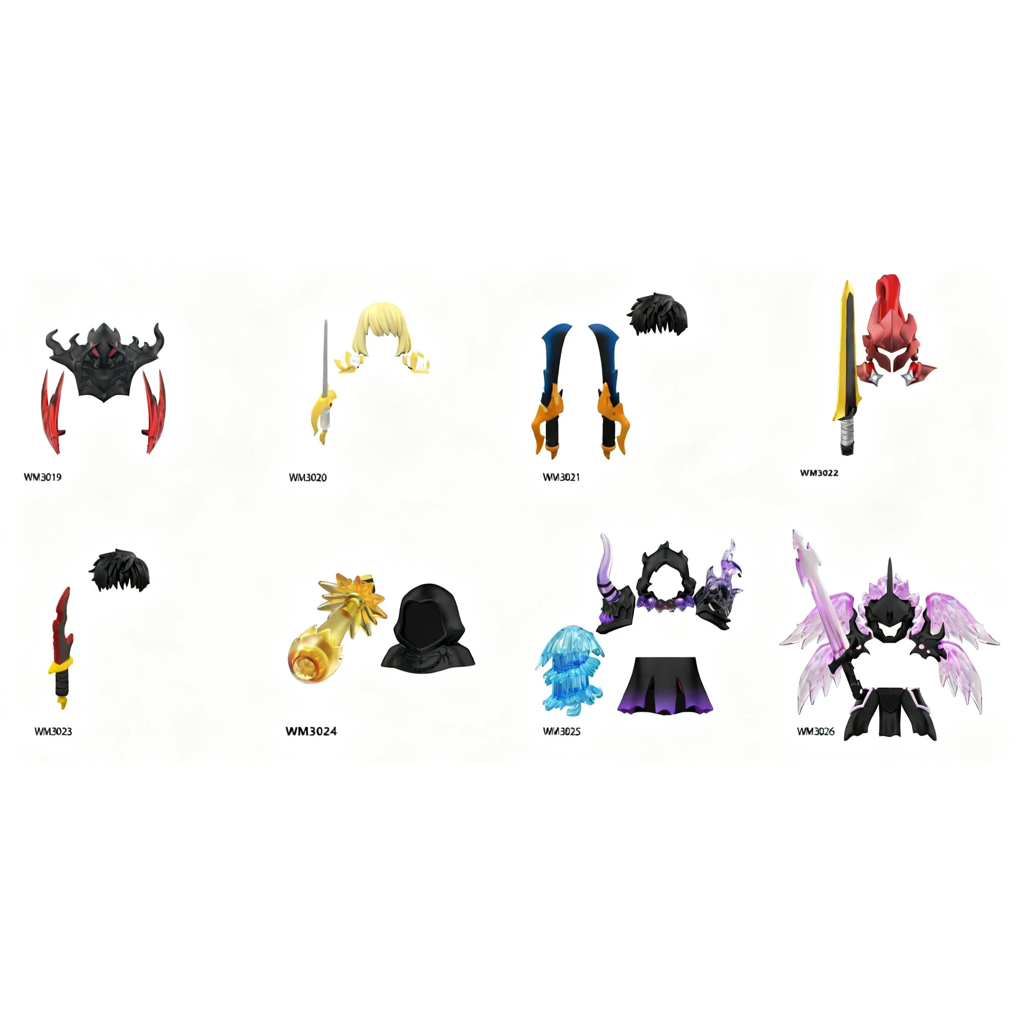 كتل WM WM6220 WM6221 أنيمي الكرتون التلفزيون سولو ترك S هنتر سونغ بيرو الظل الجنود اللبنات للأطفال جمع الهدايا