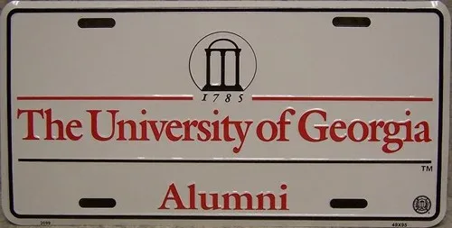 Aluminum License Plate University Georgia Alumni NEW Aluminum
