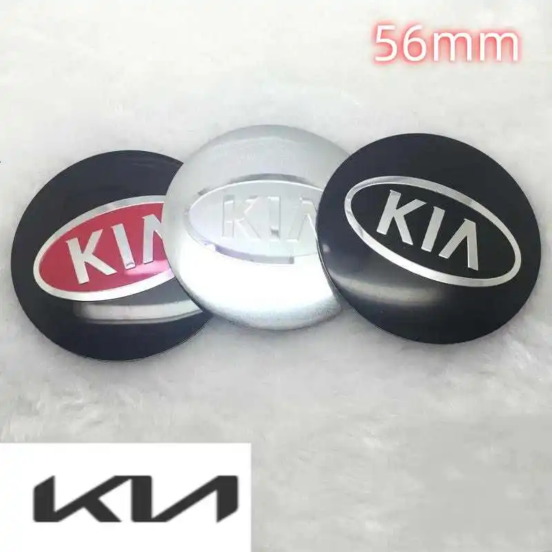 4 pieces 56mm Hub sticker hub For Kia logo K2 Sportage K3 Souranto K4 cover labeling K5 Freddy tire center cover logo sticker