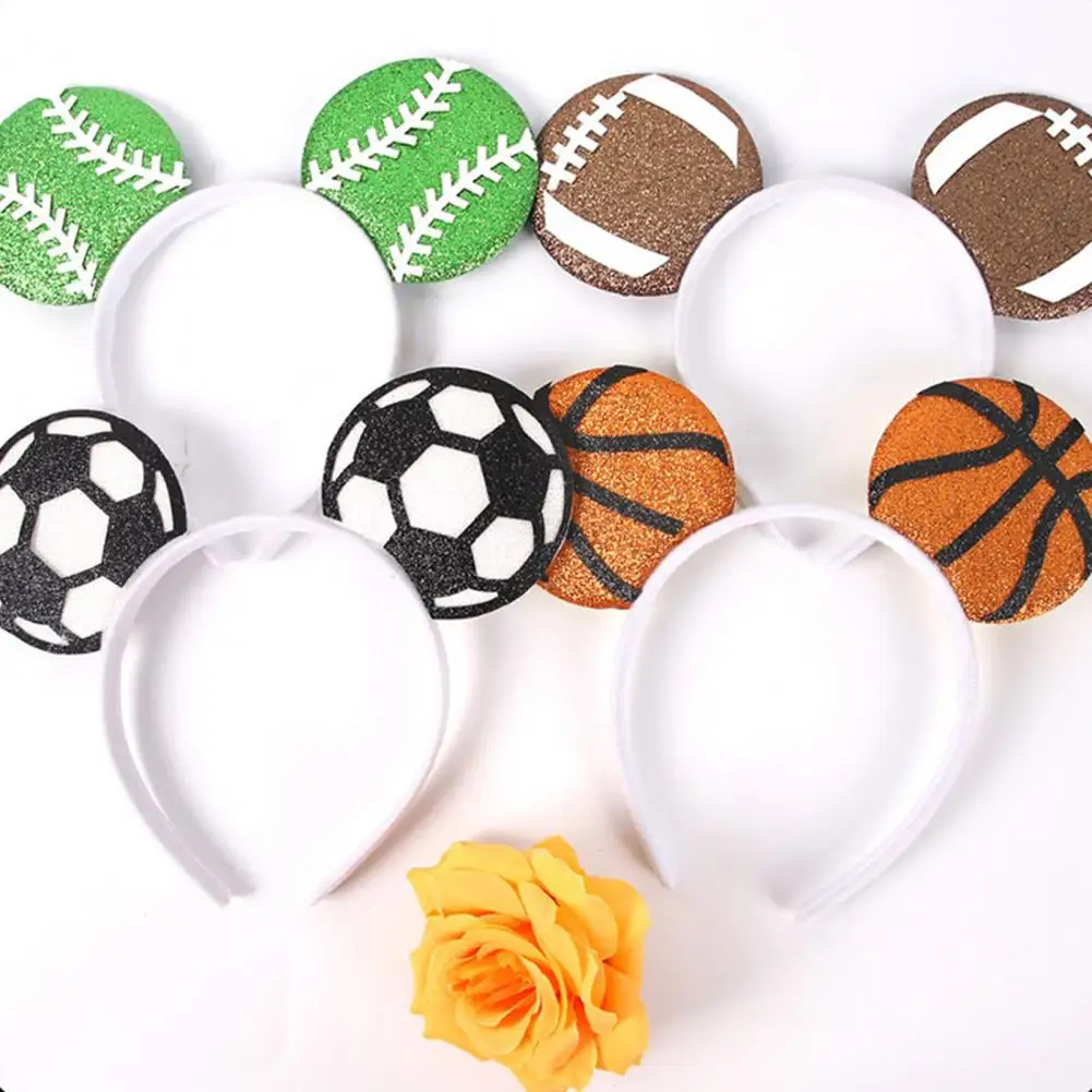 Jewelry Headband Basketball Fan Headband Soccer Fan Headband for Game Day Football Theme Party Hair Hoop Team Spirit Celebration