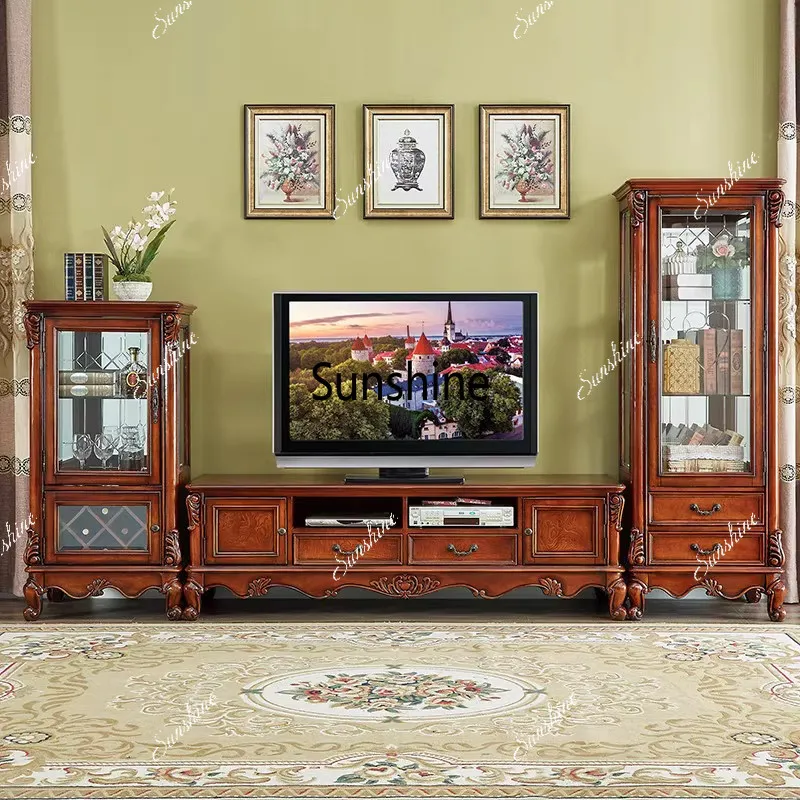 

Американский винный шкаф из массива дерева, шкаф для гостиной, винный шкаф в ретро-стиле