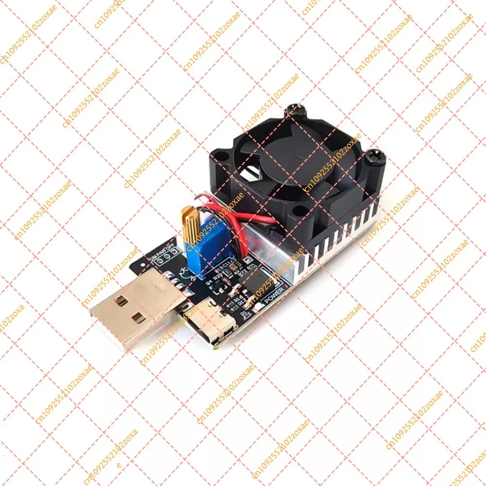 USB Electronic Load Tester 25W Adjustable Constant Current Detector Charging Head Aging Discharge Module Power Capacity Meter