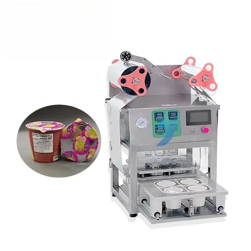 Milk Tea Cup Sealer Ice Cup Sealing Machine Six Cups at a Time