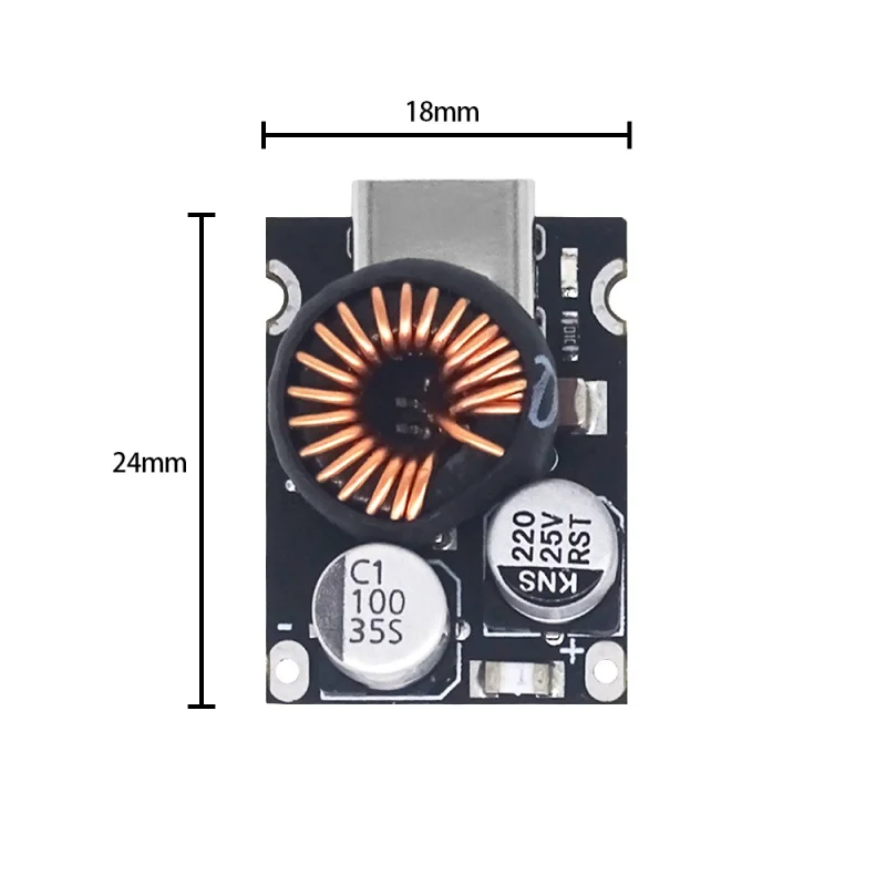 Support PD3.1 (PPS) 65W fast charge module Qualcomm QC2.0 and QC3.0 output protocol Type-C interface Fast protocol FCP SCP AFC