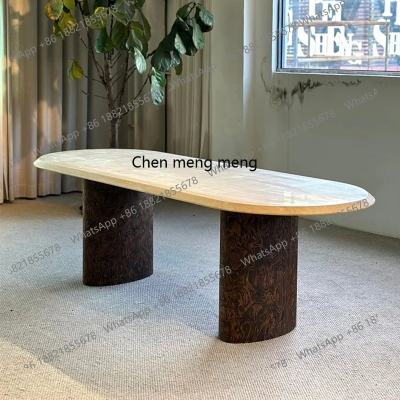 

Retro, dining table, living room, home tea, balcony table, creative workbench