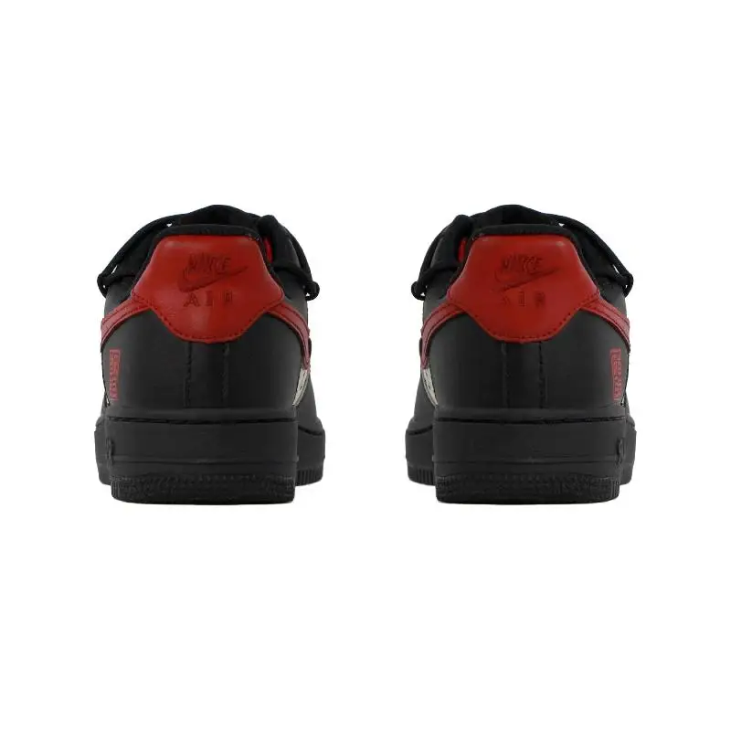 【Customize】 Nike Air Force 1 Chaussures De Skateboard Unisexe Basses Noir/Rouge/Beige Baskets Chaussures CW2288-001