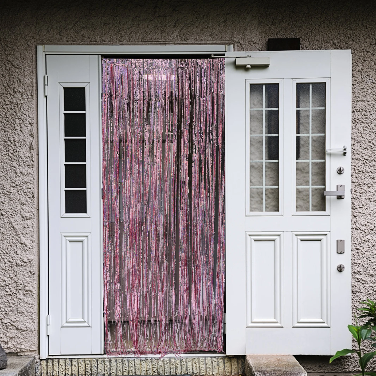 

1Pcs Sparkly Tassel Hanging Curtain Glossy Festival Decor Creative Fringe Curtains for Birthday Celebration Door Backdrop