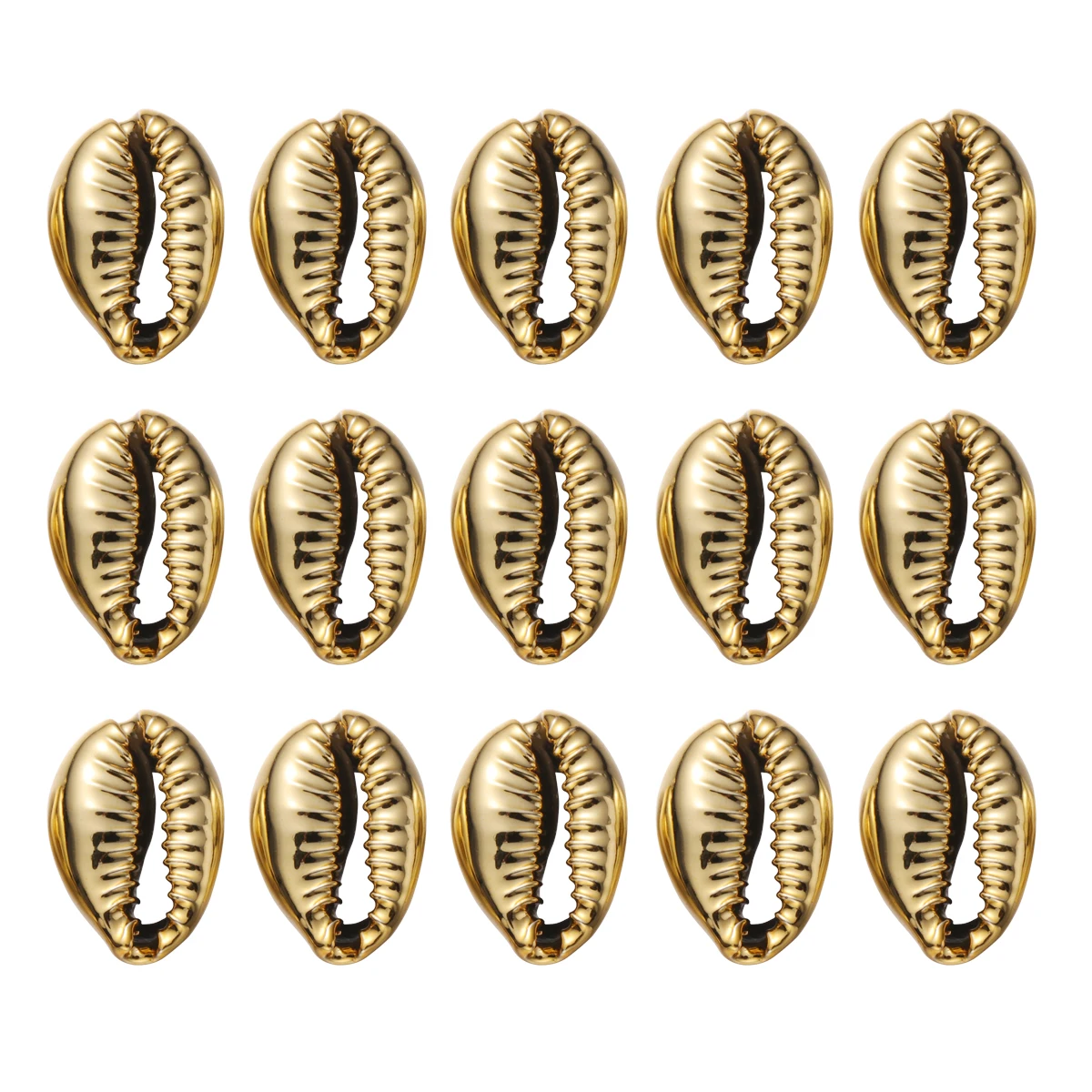 

50pcs Golden Plating Beads Accessories Diy Jewelry Making Necklace Bracelet Earrings Decorations For Cosplay Keychain Charm