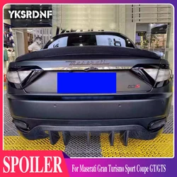 Nov style Carbon fiber rear trunk spoiler For Maserati Gran Turismo Sport Coupe 2011-2017 year GT / GTS car spoiler wing