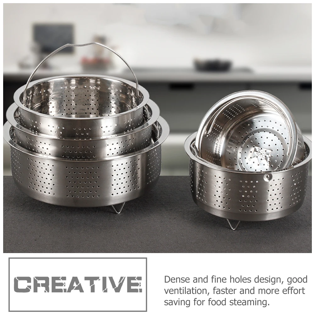 

Stainless Steel Steamer Basket for Cooking Small Rice Food Container Cooker Rack