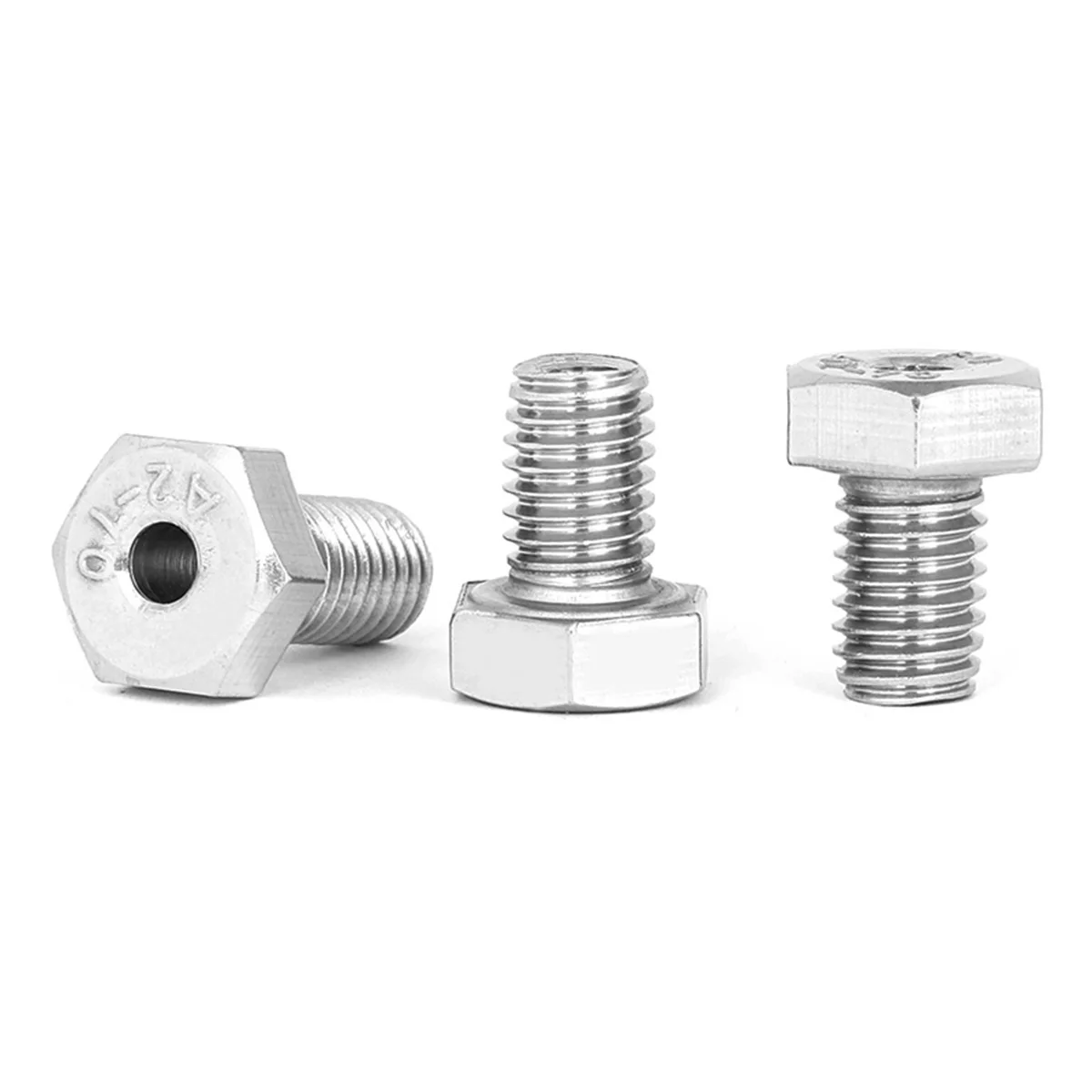 304 Stainless Steel Hollow Outer Hexagonal Bolt Lamp Threading Through Hole Screw M6M8M10M12