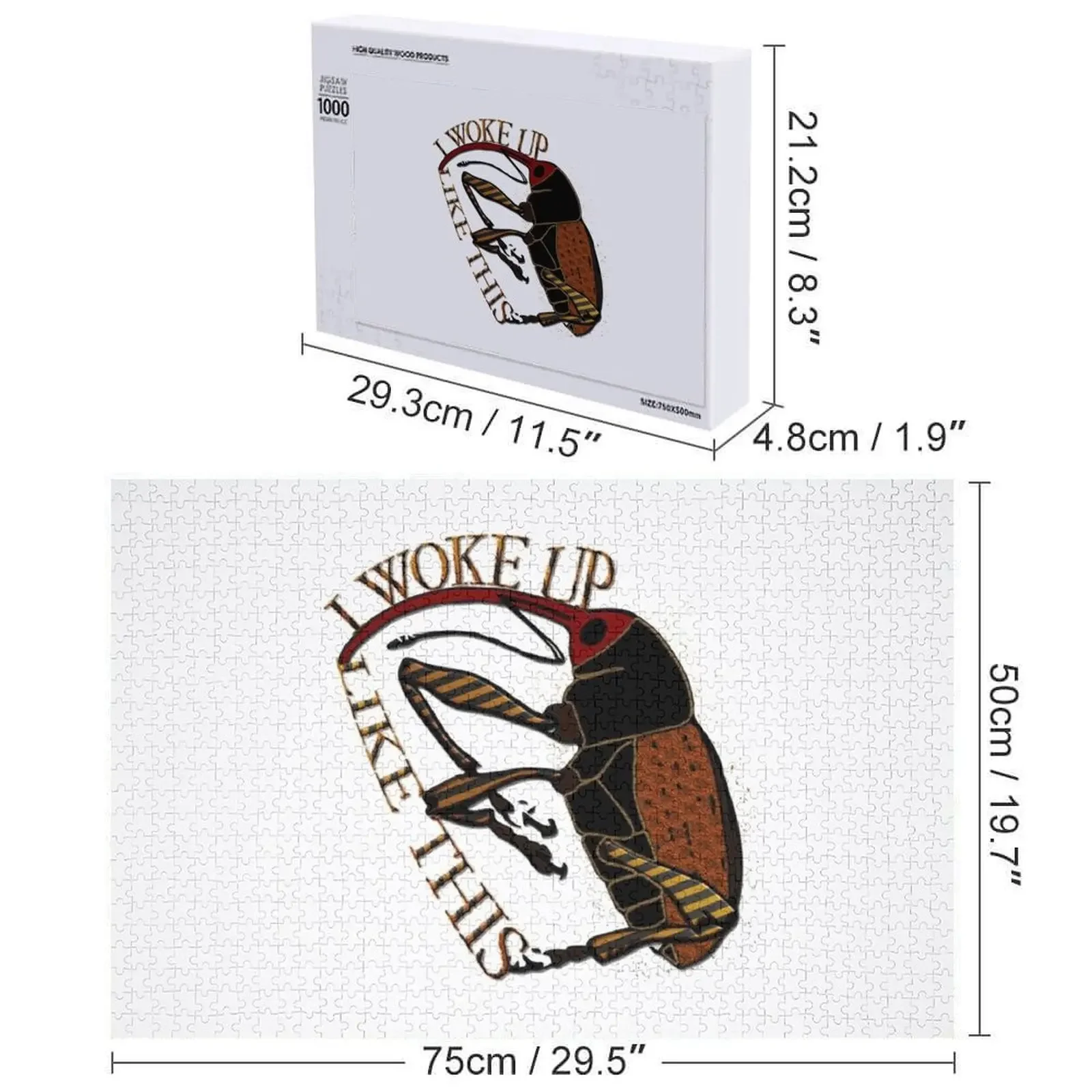 Я облюбился, как это головоломка, персонализированная игрушка Woodens для взрослых, головоломка