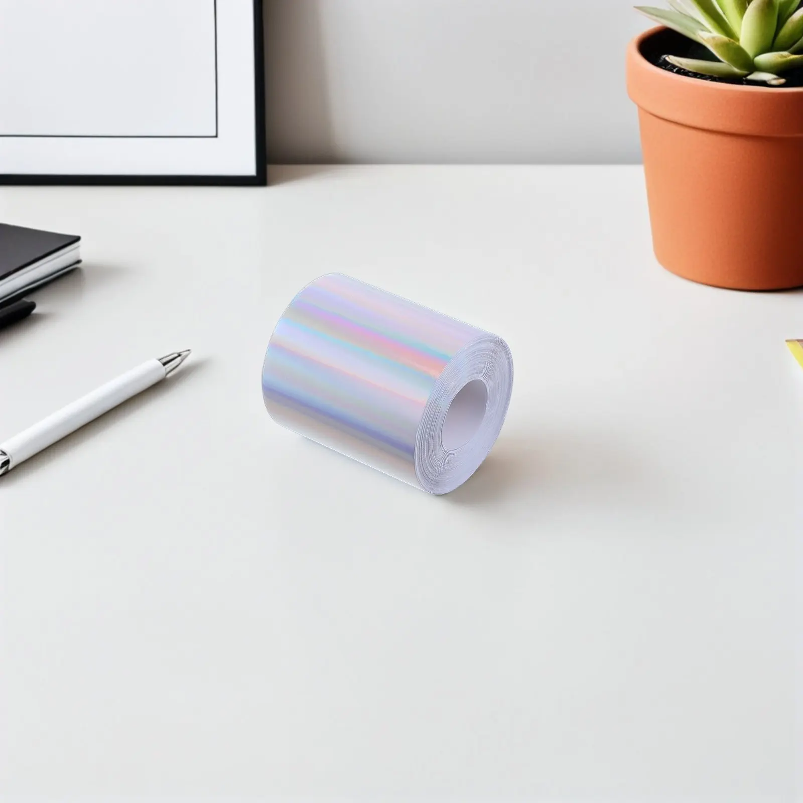 

1 рулон переливающихся голографических самоклеящихся наклеек для оформления классных досок и декора стенда, для школы и офиса