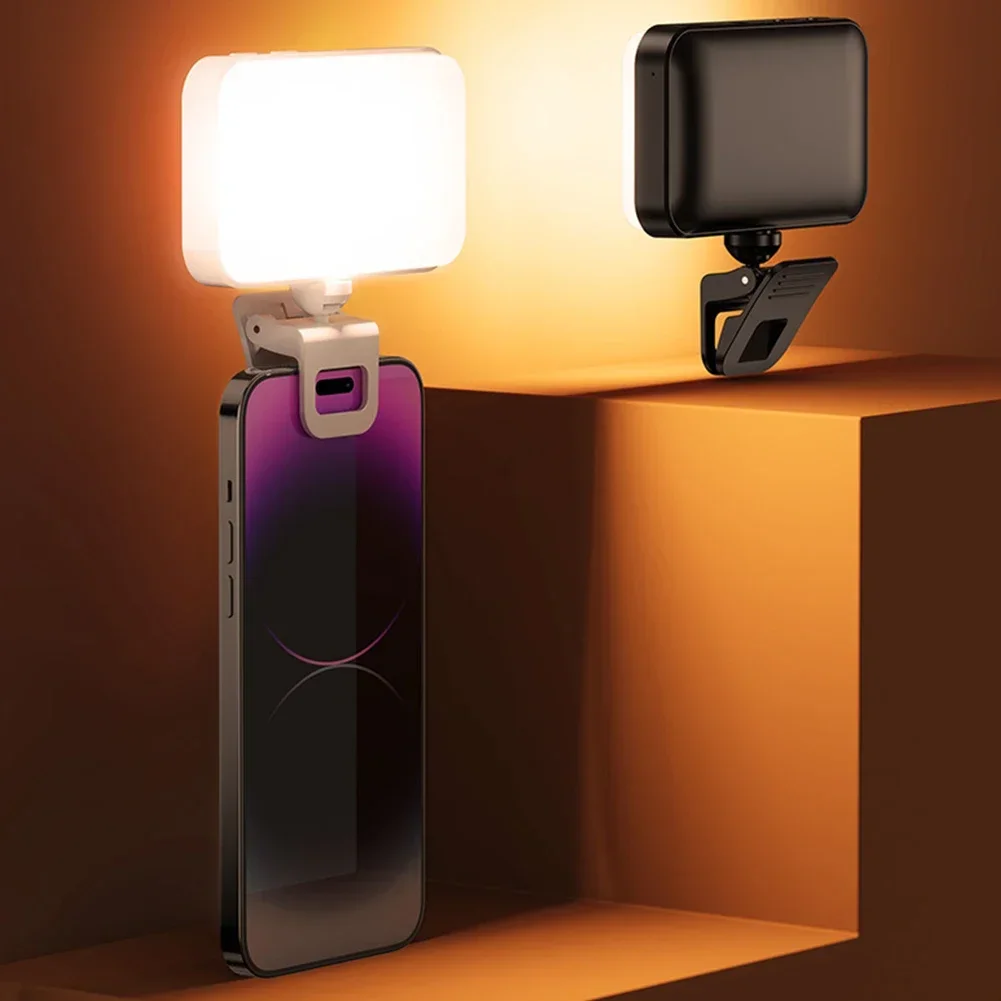 Lampa leddo smartfona przypinana lampa LED do laptopa telefonu Tablet komputer lampka telefonu do telekonferencji Selfie Zoom fotografia