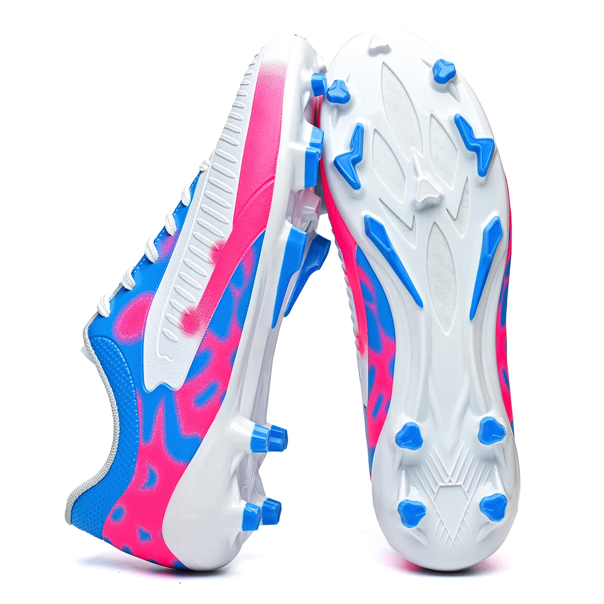Atmungsaktive FG/AG-Fußballschuhe für Herren mit langen Stollen, geeignet für Training und Wettkampf, universelle rutschfeste Sportschuhe für alle Jahreszeiten. – Detail 6