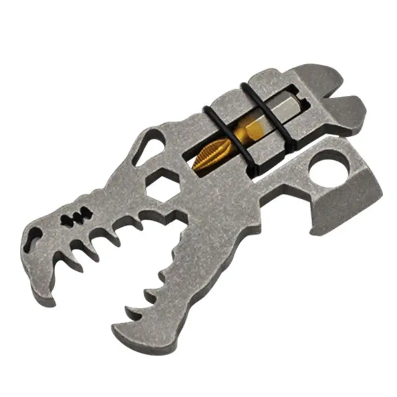 Titanium Alloy TC4 Outdoor Multifunctional Manual Tool Combination Portable Stone Washing EDC Creative Tool