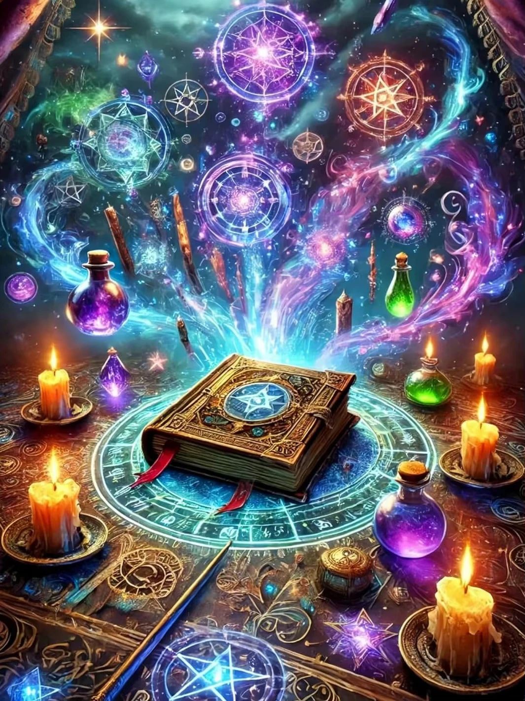 Magic Book Landscape Jigsaw Puzzles 500/1000/1200/2000 PCS Modern Wall Decor for Living Room Bedroom Perfect Gift