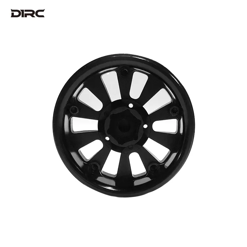 D1RC Mozzo ruota di simulazione per auto da arrampicata in metallo da 1,9 pollici Land Rover Defender Edizione 70th Anniversary Ice and Fire Edition TRX4