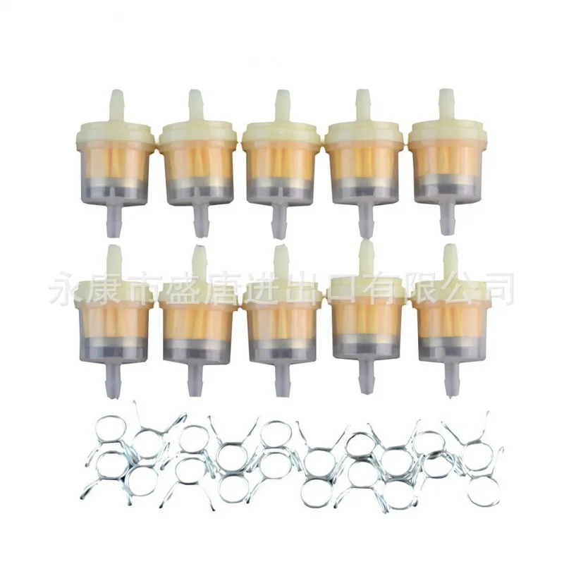 Goofit 10 Pcs Set Oil Fuel Filter Spring Clip Clamp Suitable for Motorcycle Dirt Bike