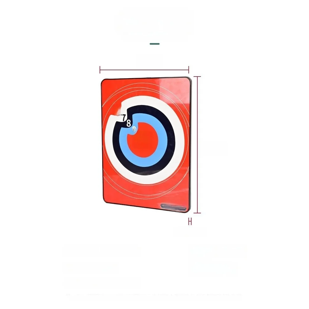 Lightweight 739g ABS Suction Cup Target For Dart Practice Bright Red Black Design 40x30x1.2cm For Indoor Outdoor