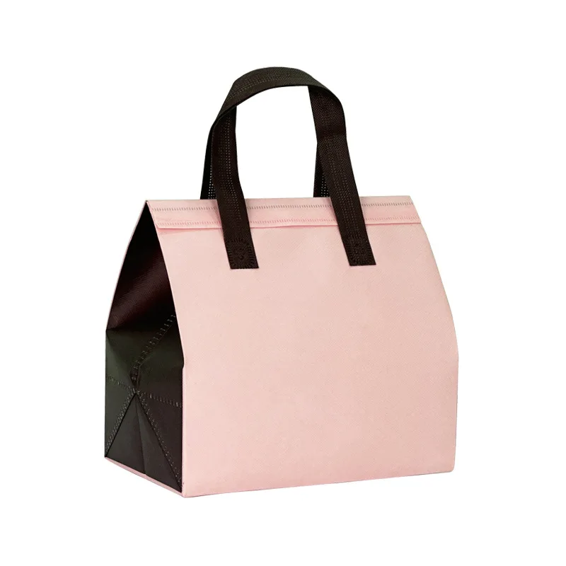 Thickened Non-woven Fabric Thermal Bag Disposable Catering Milk Tea Packaging Bag with Fresh Locking Aluminum Foil Customizab...