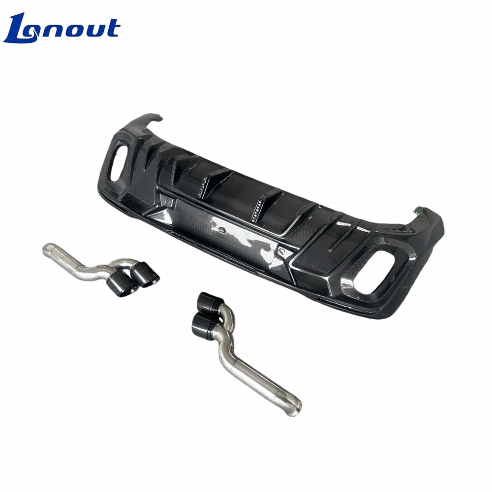 

Carbon Fiber Rear Lip 2019-2023 for AMG GLE 53 GLE43 Car Bumper Diffuser Lip Upgrade to BS Style