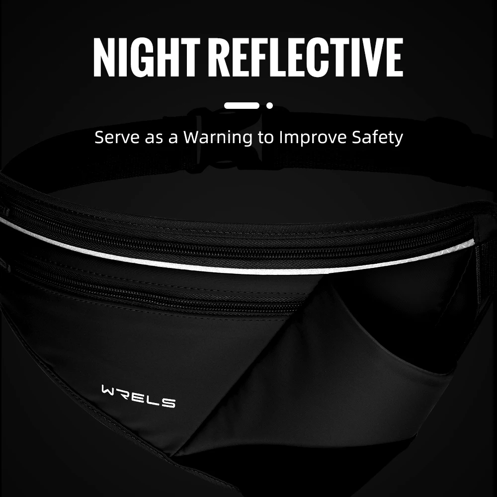 WRELS Running Hydration Belt With Water Bottle Holder Adjustable Fanny Pack for Running Walking Hydration Waist Pack