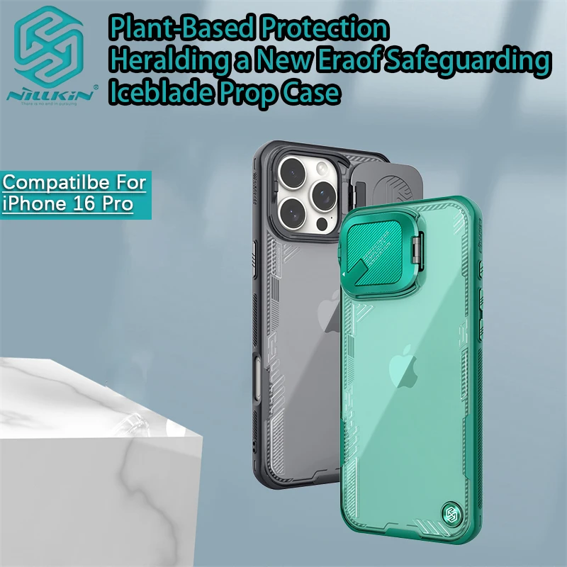 For iPhone 16 Pro Max Case/16 Pro Case Nillkin lceblade Prop Case Camera cover buckle bracket, phone case protective cover