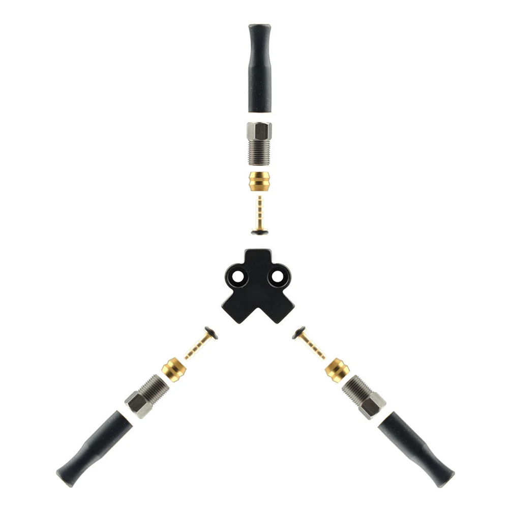 Bicycle Motorcycle Brake System 30.3*30.6*4.6mm Hydraulic Brake Splitter Compact Size Custom Angle Configurations