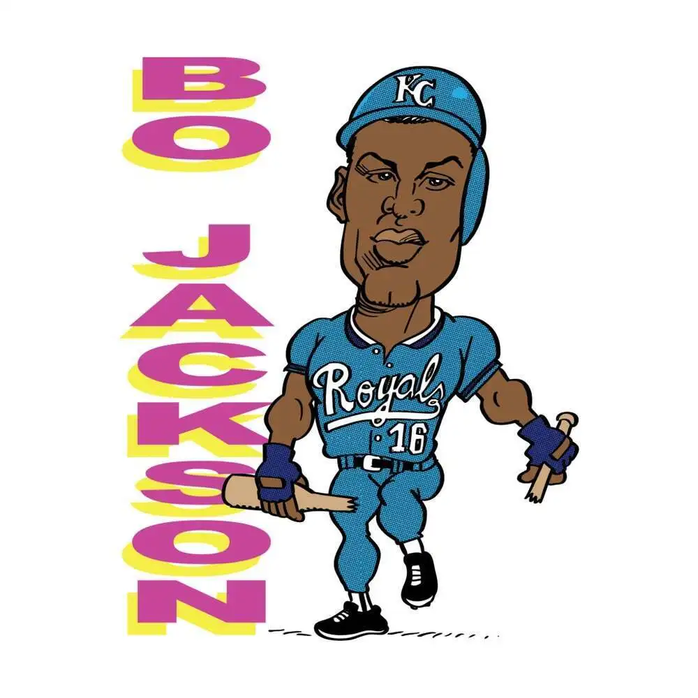 Bo Jackson baseball T shirt White All Sizes JJ2356