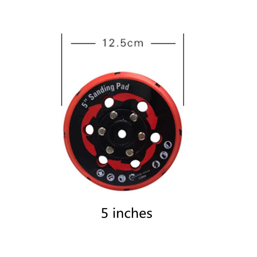 Sanding PadBacking Plate for Dual Action Polisher DA Polisher Backing Plate Back Holder 5 inch 125mm 6 Inch 150mm Pad