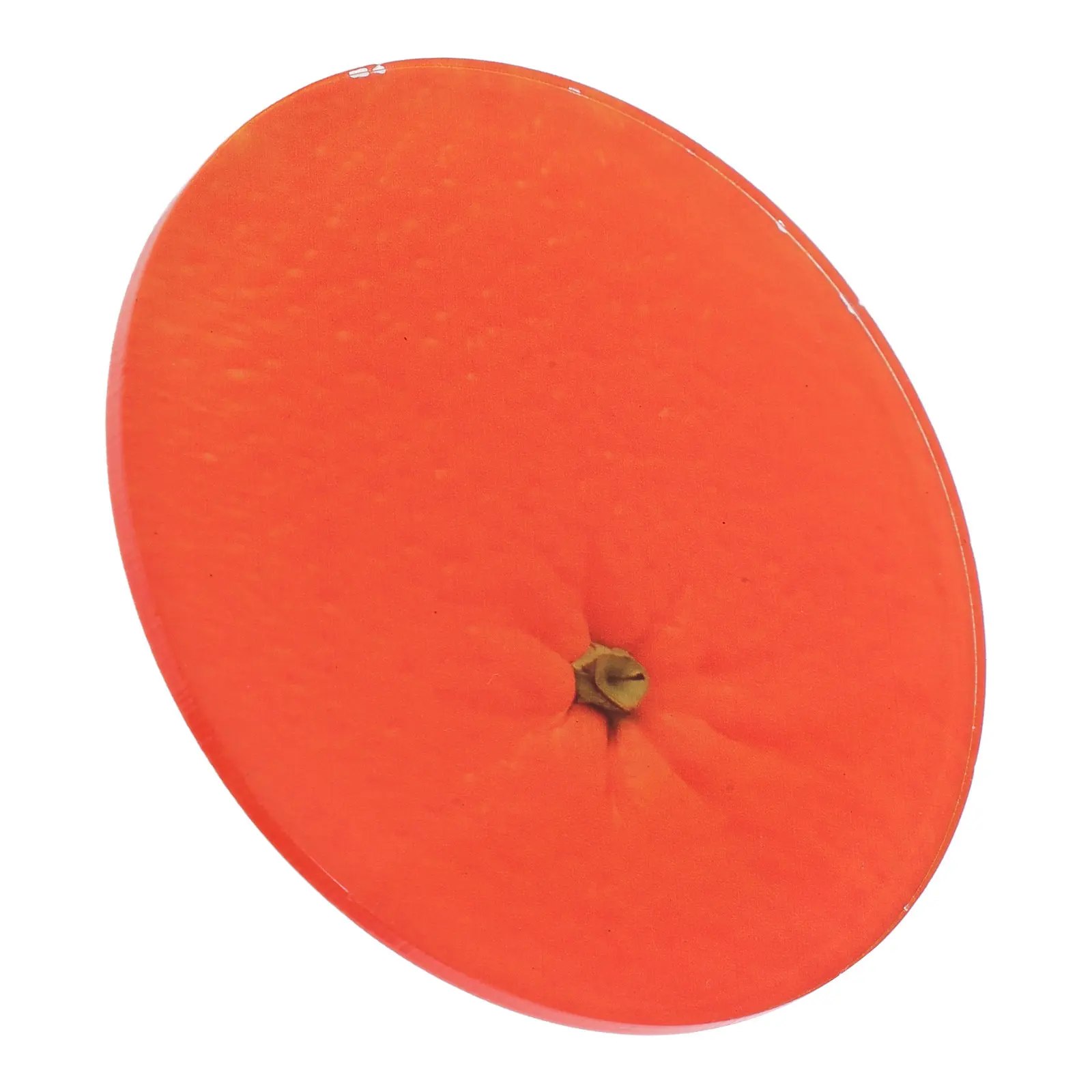 Orange-Themed Acrylic Drink Coasters Round Reusable Heat-Resistant Scratch-Proof Splash-Proof Coasters for Kitchen Counter Bar