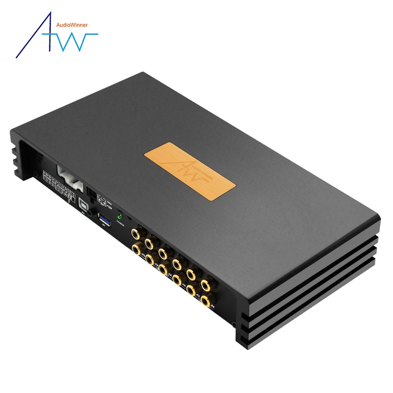 Hot Selling 10-16V Digital Equalizer Sound System Class D 6 Channel  Audio Amp Dsp Digital Input Car Amplifier