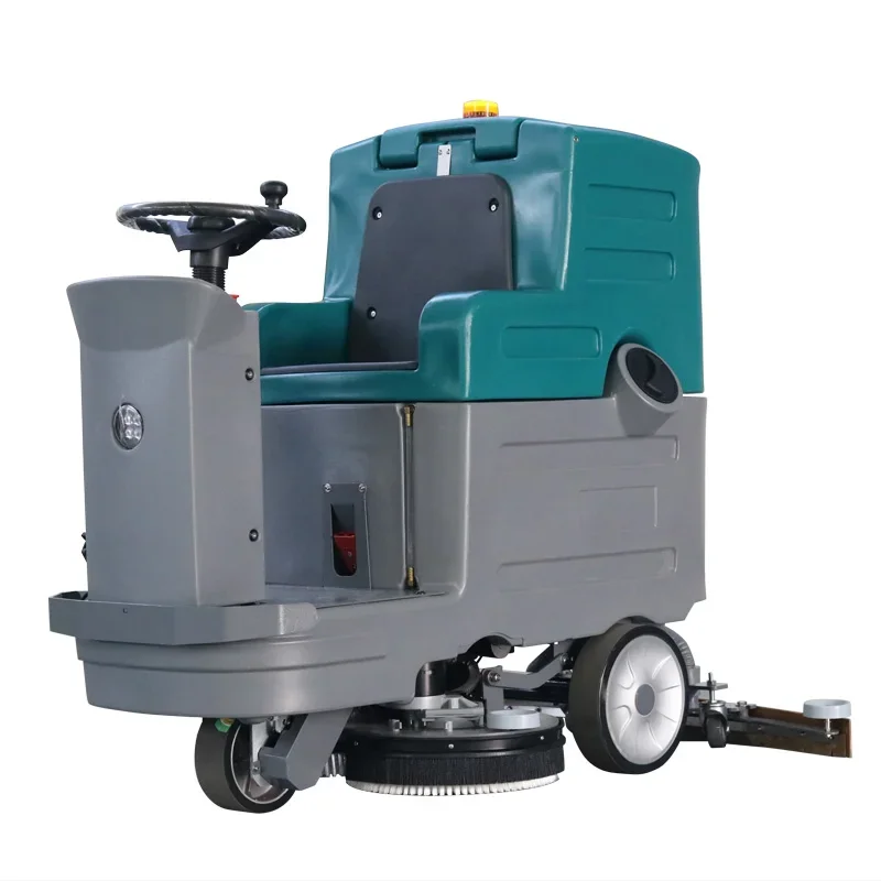 Ride-on washing machine, electric commercial factory workshop washing and towing integrated seat type