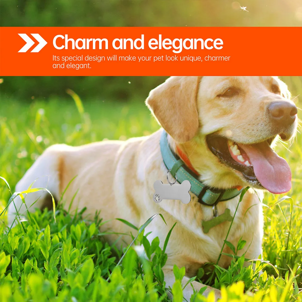 

6Pcs High Quality Stainless Steel Pet Id Tags for Dogs Cats Puppies Personalized Identity Pendants Stainless Steel Pet Tag